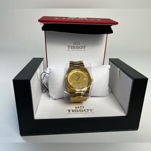 Tissot PRX 35mm Champagne Dial Gold-tone Steel Unisex Watch